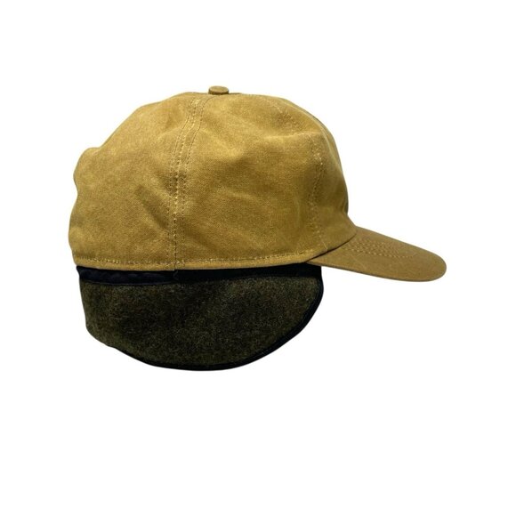 C.C. Filson Tin Cloth Waxed Canvas Waterproof Insulated Ear Flap Cap Mens - Picture 5 of 10